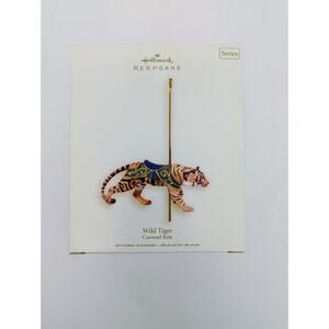Hallmark Keepsake Ornament 2008 Wild Tiger Carousel Ride 5th series SDB #5 final